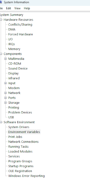 system summary